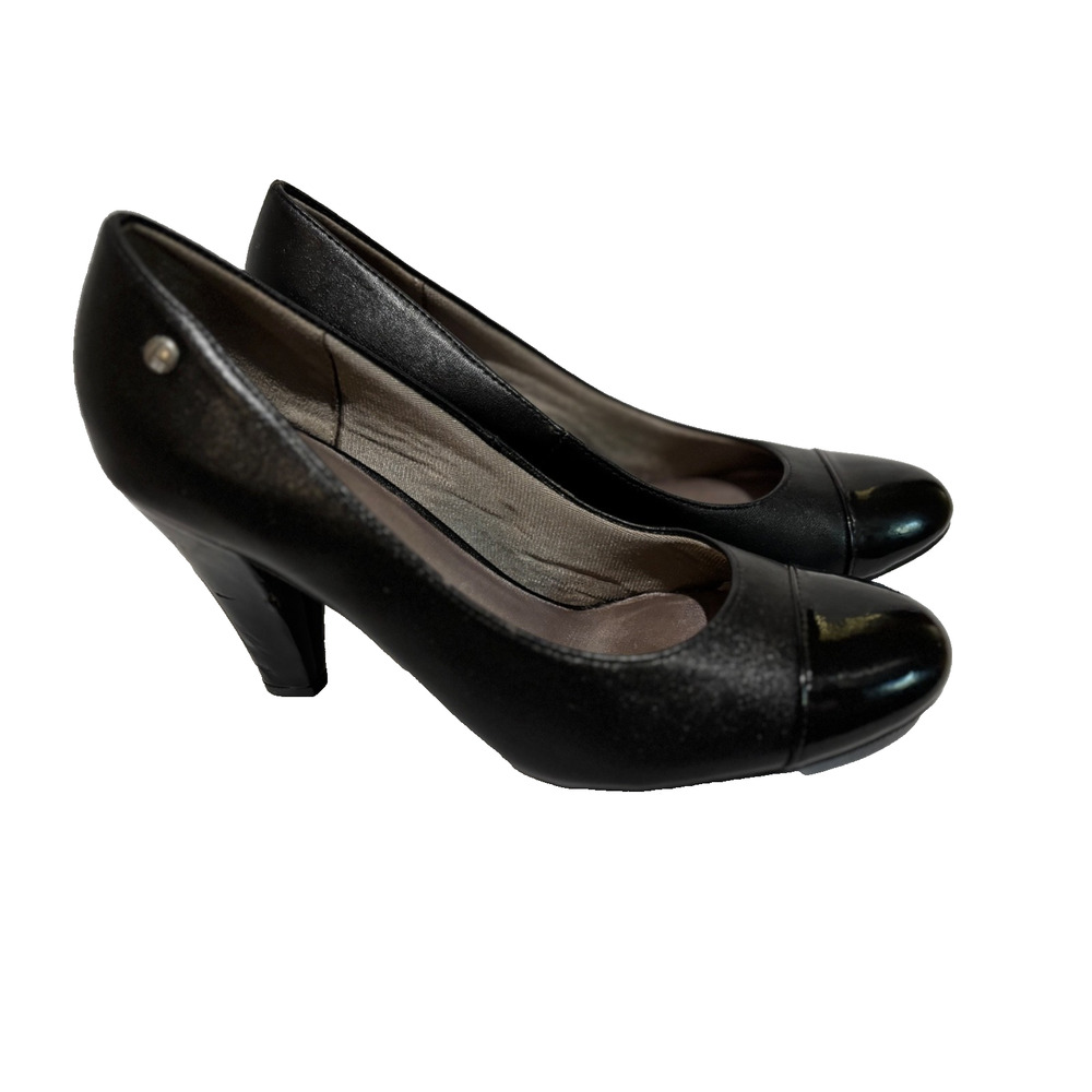 Life Stride Velocity Women’s Shoes Memory Foam Black Pumps‎ SZ 8.5 patent & matt